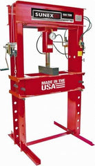 Sunex Tools - 100 Ton Air and Hydraulic Shop Press - 7 Inch Stroke, 1/3 HP - Exact Industrial Supply
