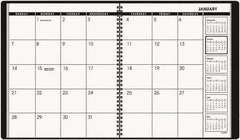 AT-A-GLANCE - 26 Sheet, 9 x 11", Planner Appointment Book - Black - Exact Industrial Supply