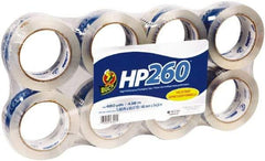Duck - 1" Wide x 3.1mm Thick x 60 yds Long, HP260 Box Sealing & Label Protection Tape - Clear - Exact Industrial Supply