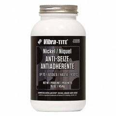 Vibra-Tite - 16 oz Jar, Nickel Anti-Seize Lubricant, with Brush Cap - Exact Industrial Supply