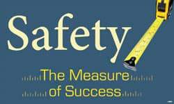 NMC - Safety - The Measure of Success, 60 Inch Long x 36 Inch High, Safety Banner - Polyethylene, English, Printed on 1 Side - Exact Industrial Supply