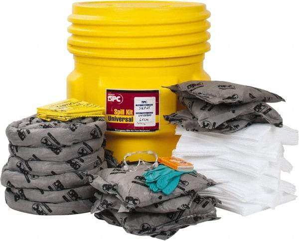 Brady SPC Sorbents - 63 Gal Capacity Universal Spill Kit - 65 Gal No Container Included - Refill Only - Exact Industrial Supply