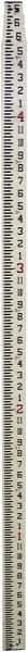 Johnson Level & Tool - Optical Level Fiberglass Grade Rod - 4 Sections, 16 Ft. Overall Length - Exact Industrial Supply