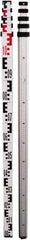 Johnson Level & Tool - Optical Level Aluminum Grade Rod - 5 Sections, 4m Overall Length - Exact Industrial Supply