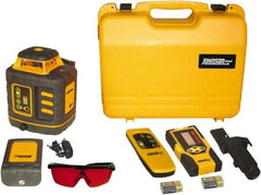 Johnson Level & Tool - 2,000' (Exterior) Measuring Range, 1/8" at 100' Accuracy, Self-Leveling Rotary Laser - ±3° Self Leveling Range, 150, 200, 250 & 300 RPM, 2 Beams, NiMH Battery Included - Exact Industrial Supply