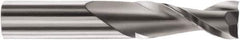 SGS - 3/8" Cutting Diam x 1-1/4" Length of Cut, 2 Flute, Upcut Spiral Router Bit - Uncoated, Right Hand Cut, Solid Carbide, 3" OAL x 1/2" Shank Diam, Square End - Exact Industrial Supply