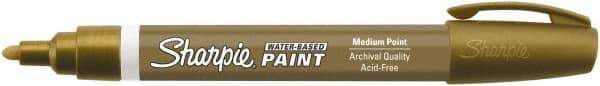 Sharpie - Gold Paint Stick - Medium Tip, Water Based - Exact Industrial Supply
