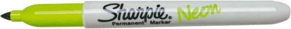 Sharpie - Neon Green Permanent Marker - Fine Tip, AP Nontoxic Ink - Exact Industrial Supply