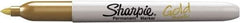 Sharpie - Metallic Gold Permanent Marker - Fine Tip, AP Nontoxic Ink - Exact Industrial Supply