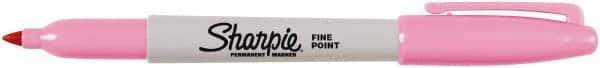 Sharpie - Pink Permanent Marker - Fine Tip, AP Nontoxic Ink - Exact Industrial Supply