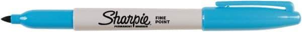 Sharpie - Turquoise Permanent Marker - Fine Tip, AP Nontoxic Ink - Exact Industrial Supply