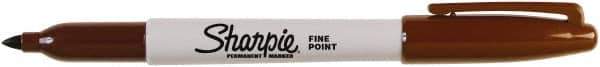 Sharpie - Brown Permanent Marker - Fine Tip, AP Nontoxic Ink - Exact Industrial Supply