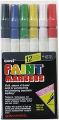 Sharpie - Black, Dark Blue, Gold, Green, Light Blue, Orange, Pink, Red, Silver, Violet, White, Yellow Paint Marker - Fine Tip - Exact Industrial Supply