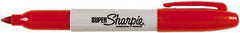 Sharpie - Red Permanent Marker - Fine Tip, AP Nontoxic Ink - Exact Industrial Supply
