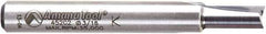 Amana Tool - 3/16" Diam, 1/4" Shank Diam, 7/16" Length of Cut, 2 Flute Straight Plunge Router Bit - 2" Overall Length, Solid Carbide - Exact Industrial Supply