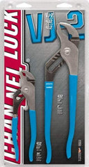 Channellock - 2 Piece Tongue & Groove Plier Set - Comes in Display Card - Exact Industrial Supply