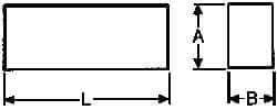 Seco - WKE45 Cobalt Rectangular Tool Bit Blank - 1/2" Wide x 1-1/4" High x 7" OAL - Exact Industrial Supply