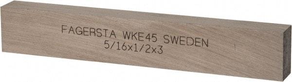 Seco - WKE45 Cobalt Rectangular Tool Bit Blank - 5/16" Wide x 1/2" High x 3" OAL - Exact Industrial Supply