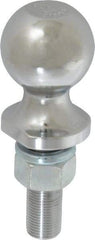 Reese - 1-7/8" Diam, 2-3/8" Shank Length, Hitch Ball - 3/4" Shank Diam, 2,000 Lb Capacity, Chrome Finish - Exact Industrial Supply