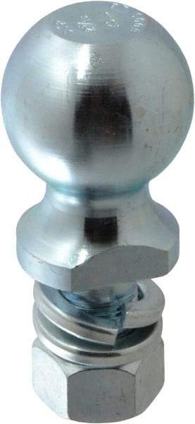 Reese - 2-5/16" Diam, 2" Shank Length, Hitch Ball - 1" Shank Diam, 7,500 Lb Capacity, Zinc Finish - Exact Industrial Supply