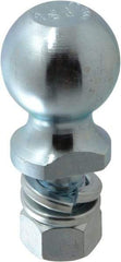 Reese - 2-5/16" Diam, 2" Shank Length, Hitch Ball - 1" Shank Diam, 7,500 Lb Capacity, Zinc Finish - Exact Industrial Supply