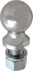 Reese - 2-5/16" Diam, 2" Shank Length, Hitch Ball - 1" Shank Diam, 6,000 Lb Capacity, Chrome Finish - Exact Industrial Supply