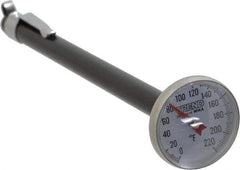 Wika - 0 to 220°F, Bimetal Pocket Thermometer - Stainless Steel - Exact Industrial Supply