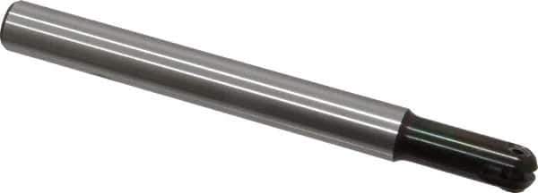 LMT - 1/2" Cut Diam, 1.26" Max Depth of Cut, 1/2" Shank Diam, 5.12" OAL, Indexable Ball Nose End Mill - 1.26" Head Length, Straight Shank, EBG-R Toolholder, WPR 0500 Insert - Exact Industrial Supply