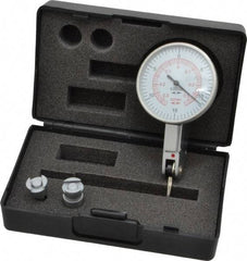 Value Collection - 0.03 Inch Range, 0.0005 Inch Dial Graduation, Horizontal Dial Test Indicator - White Dial, 0-15-0; 0-35-0 Dial Reading - Exact Industrial Supply