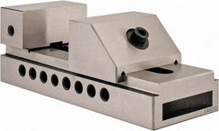 Interstate - 2-7/8" Jaw Width, 4" Jaw Opening Capacity, 1-3/8" Jaw Height, Toolmaker's Vise - Flat Jaw, 0.005mm Parallelism, 0.0051mm Squareness, 7-1/2" OAL x 2.938" OAW x 2-5/8" OAH - Exact Industrial Supply