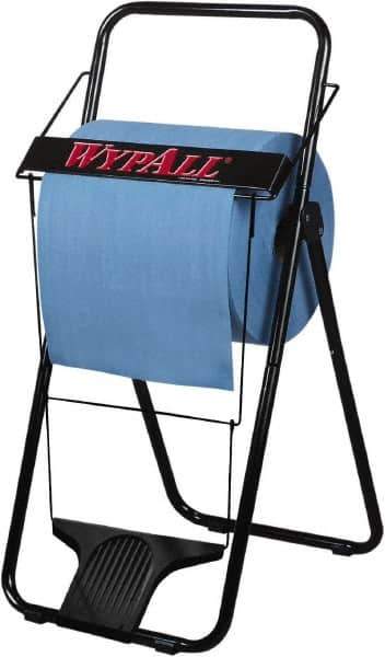 WypAll - Black Hands Free Wipe Dispenser - 33" High x 16-3/4" Wide 18-1/2" Deep - Exact Industrial Supply