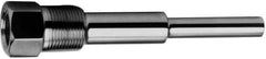 Alloy Engineering - 4 Inch Overall Length, 1 Inch Thread, 304 Stainless Steel Standard Thermowell - 2-1/2 Inch Insertion Length - Exact Industrial Supply