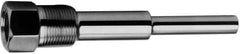 Alloy Engineering - 4 Inch Overall Length, 1 Inch Thread, 316 Stainless Steel Standard Thermowell - 2-1/2 Inch Insertion Length - Exact Industrial Supply