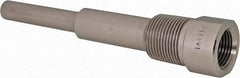 Alloy Engineering - 6 Inch Overall Length, 3/4 Inch Thread, 304 Stainless Steel Standard Thermowell - 4-1/2 Inch Insertion Length - Exact Industrial Supply