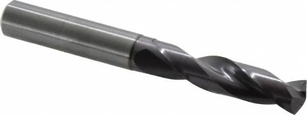 Guhring - 0.4606" 140° Spiral Flute Solid Carbide Screw Machine Drill Bit - Exact Industrial Supply