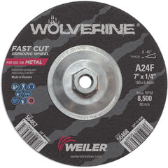 7X1/4 TYPE 27 GRINDING WHEEL A24R - Exact Industrial Supply