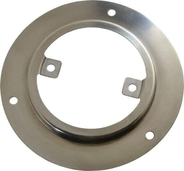 Ashcroft - 1/4 Thread, 3-1/2 Dial Diameter, Stainless Steel Case Material, Wall Flange Pressure Gauge Mounting Kit - 1% Accuracy, 316 Material Grade - Exact Industrial Supply