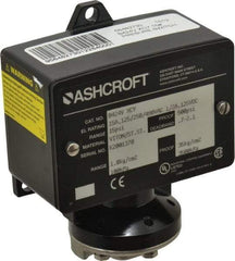 Ashcroft - 3 to 15 psi Adjustable Range, 500 Max psi, Watertight Single Setpoint - 1/4 Thread - Exact Industrial Supply