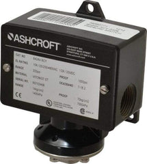 Ashcroft - 30 to 200 psi Adjustable Range, 1,000 Max psi, Watertight Single Setpoint - 1/4 Thread - Exact Industrial Supply