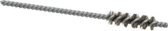 Schaefer Brush - 1/8 Inch Inside Diameter, 5/16 Inch Actual Brush Diameter, Stainless Steel, Power Fitting and Cleaning Brush - 1/8 Shank Diameter, 3-5/8 Inch Long, Twisted Wire Stem, 1/4 Inch Refrigeration Outside Diameter - Exact Industrial Supply