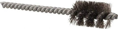 Schaefer Brush - 1/2 Inch Inside Diameter, 11/16 Inch Actual Brush Diameter, Stainless Steel, Power Fitting and Cleaning Brush - 3/16 Shank Diameter, 3-5/8 Inch Long, Twisted Wire Stem, 5/8 Inch Refrigeration Outside Diameter - Exact Industrial Supply