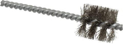 Schaefer Brush - 3/4 Inch Inside Diameter, 15/16 Inch Actual Brush Diameter, Stainless Steel, Power Fitting and Cleaning Brush - 3/16 Shank Diameter, 3-5/8 Inch Long, Twisted Wire Stem, 7/8 Inch Refrigeration Outside Diameter - Exact Industrial Supply