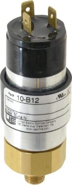 United Electric Controls - 2,500 Max psi, Compact Cylindral Pressure Switch - 1/4 Thread - Exact Industrial Supply