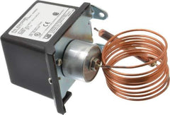 Made in USA - 150 to 650°F, General Service Temp Switch - 25 Resolution, 3/8 x 3-5/8 Bulb - Exact Industrial Supply