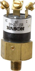 Nason - 15 Max psi, Low Pressure Vacuum Switches - 1/8 Thread - Exact Industrial Supply