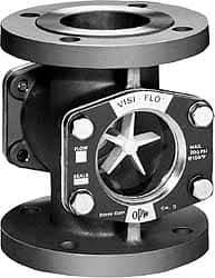 OPW Engineered Systems - 2 Inch, Carbon Steel, Visi-Flo Sight Flow Indicator - 150 Max psi, 7 Inch Overall Length - Exact Industrial Supply