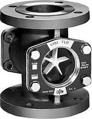 OPW Engineered Systems - 2 Inch, Carbon Steel, Visi-Flo Sight Flow Indicator - 150 Max psi, 7 Inch Overall Length - Exact Industrial Supply