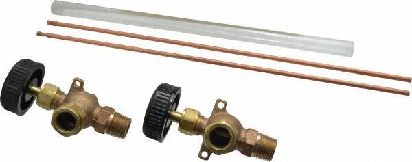 Conbraco - 400 psi Working Pressure, 200 Max psi, Bronze Liquid Level Gage Glass - 400°F Max Operating Temp, 1/2 Inch Thread, EPDM Seal - Exact Industrial Supply