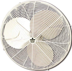 Schaefer Ventilation Equipment - 24" Blade, 1/4 hp, 5,100 Max CFM, Single Phase Non-Oscillating Fan - 3/2.2 Amps, 115 Volts, 2 Speed - Exact Industrial Supply