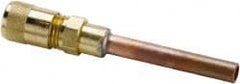 Parker - 500 Max psi, 3/16 Tube Outside Diameter, Extended Copper Tube Access Valve - Exact Industrial Supply